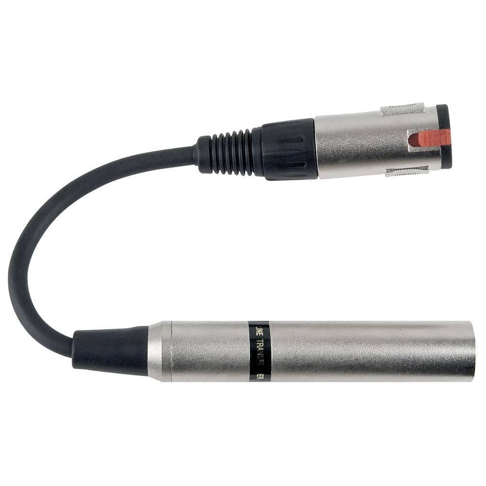 DAP FLA04 Transformator adapter Jack female naar XLR male met schakelaar