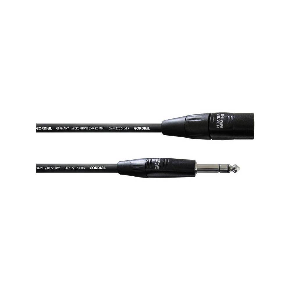 Cordial CIM1.5MV Intro verloopkabel XLR male - 6.3mm TRS jack 1.5m