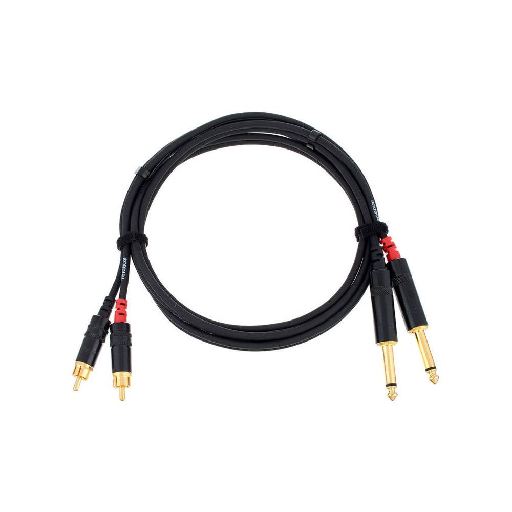Cordial CFU1.5PC 2x jack - 2x RCA kabel 1.5 m