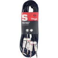 Stagg STC6P 2x 6.35 mm - 2x 6.35 jack kabel 6m