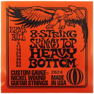 Ernie Ball 2624 Slinky Skinny Top Heavy Bottom 8-String 09-80