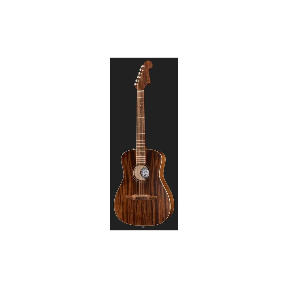 Fender Malibu Special Mahogany Natural Satin elektrisch-akoestische westerngitaar met gigbag