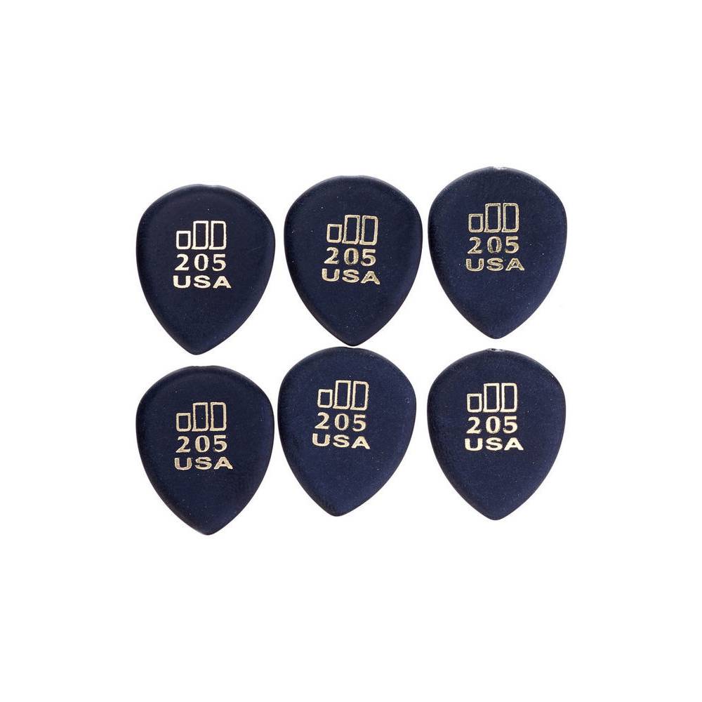 Dunlop 477P205 Jazztone Point Tip Pick plectrumset (6 stuks)