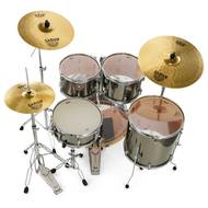 Pearl EXX725SBR/C21 Export Smokey Chrome drumstel incl bekkenset