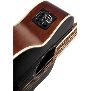 Ortega D8CE-4 Deep Series 8 Medium Scale Bass Black elektrisch-akoestische bas