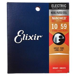 Elixir 12074 Electric NPS Nanoweb Light Heavy 10-59 snarenset