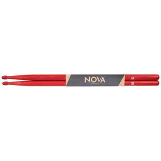 Nova by Vic Firth N2BR 2B drumstokken met houten tip, rood
