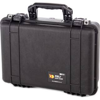 Peli 1500 BKF flightcase zwart met schuim 425x284x155 mm