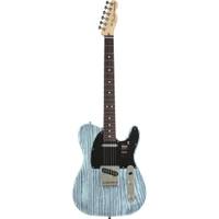 Fender FSR American Performer Telecaster Sandblasted Ash Daphne Blue RW elektrische gitaar met gigbag