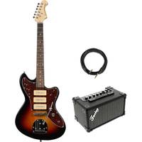 Fazley FJA518 Sunburst elektrische gitaar + versterker + kabel