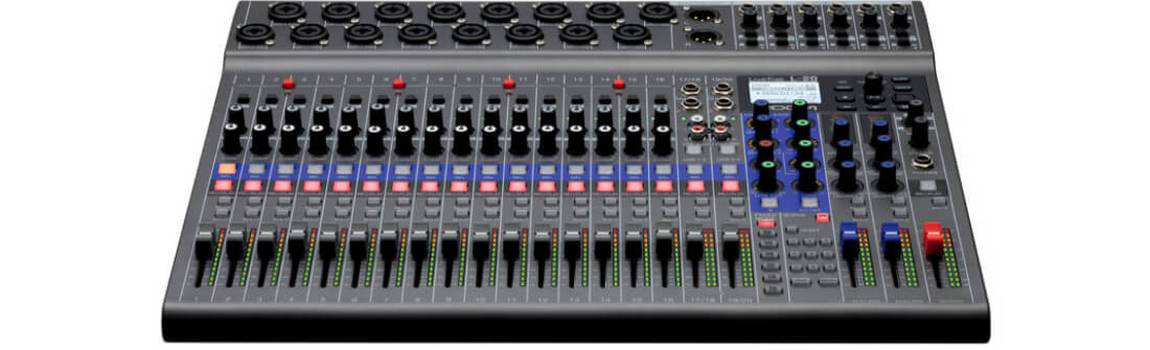 Zoom unveils the new LiveTrak L-20 digital mixing console