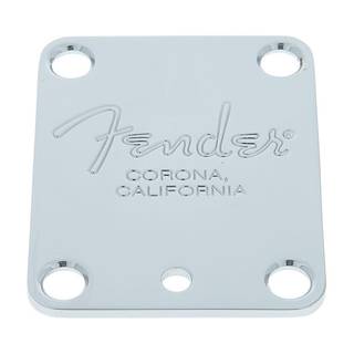 Fender neck plate Corona 4-bolt voor gitaar chroom