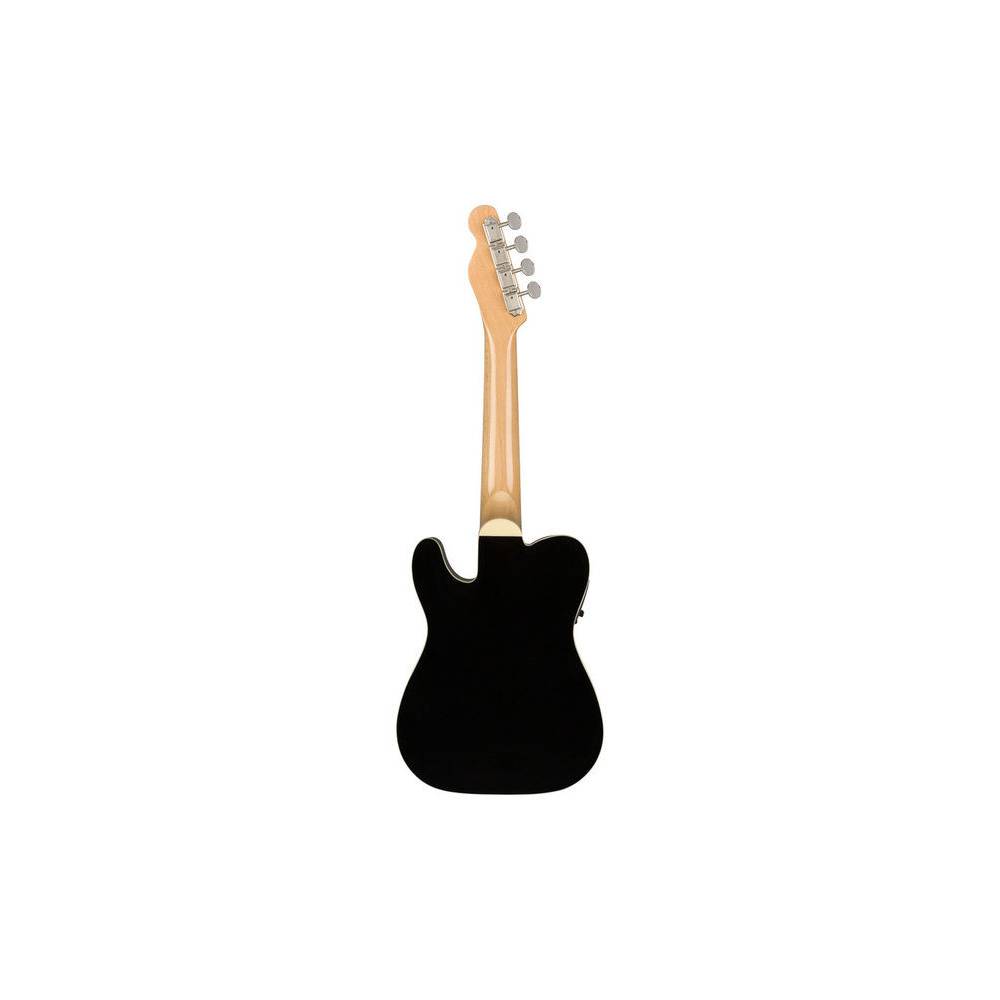 Fender Fullerton Tele Uke Black elektrisch-akoestische concert ukelele