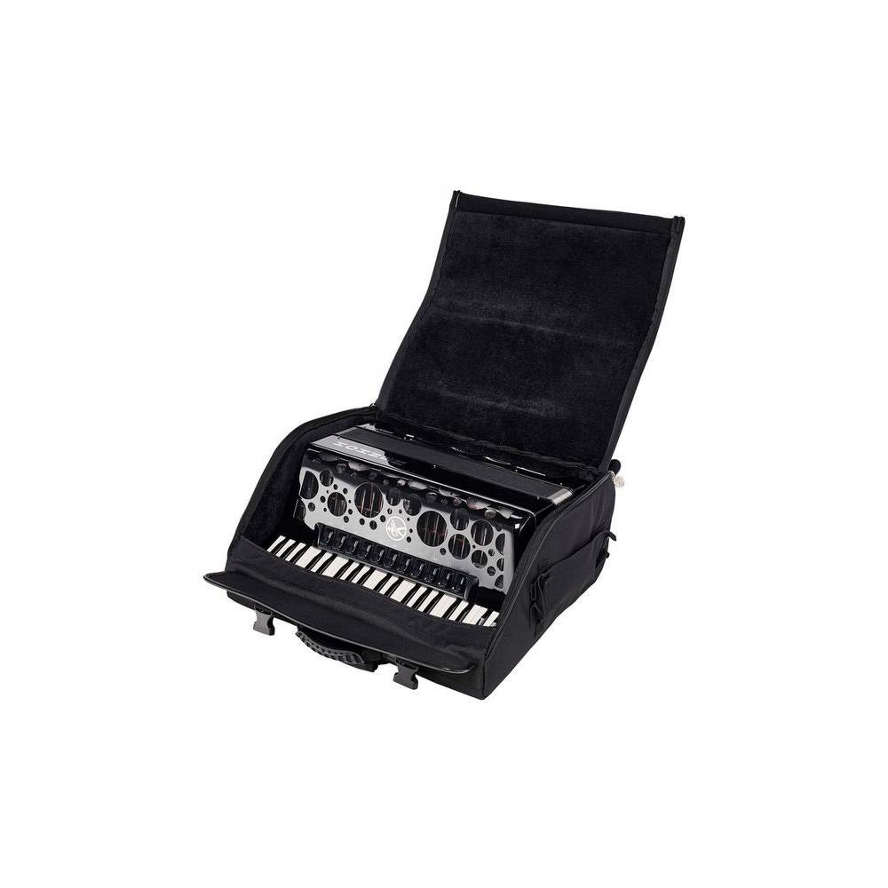 Hohner Amica Forte IV 120 Zwart, Silent Key accordeon