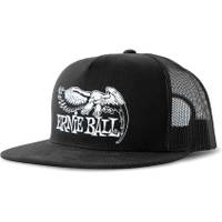Ernie Ball 4158 Eagle Logo Hat Black trucker cap met logo