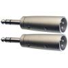Stagg AC-XMPMSH Verloop XLR male - Stereo Jack male (2 stuks)