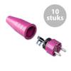 Keraf 521 Schuko 230V/240V stekker male paars (per 10)