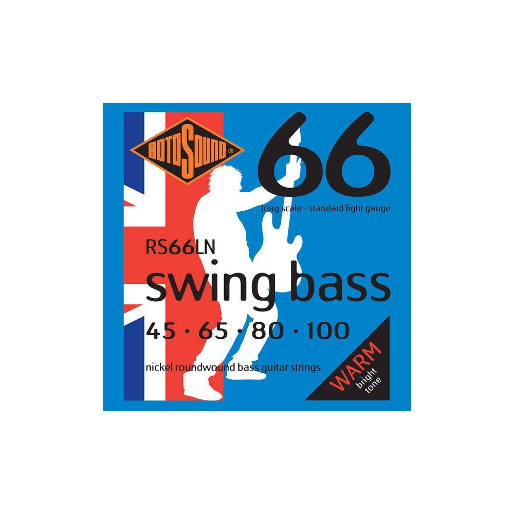 Rotosound 66LN Swing Bass 66 set basgitaarsnaren 45-100 nikkel