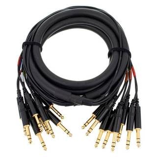 Cordial CML8-0VV3C Intro multikabel 8x 6.3mm TRS jack - 8x 6.3mm TRS jack 3m