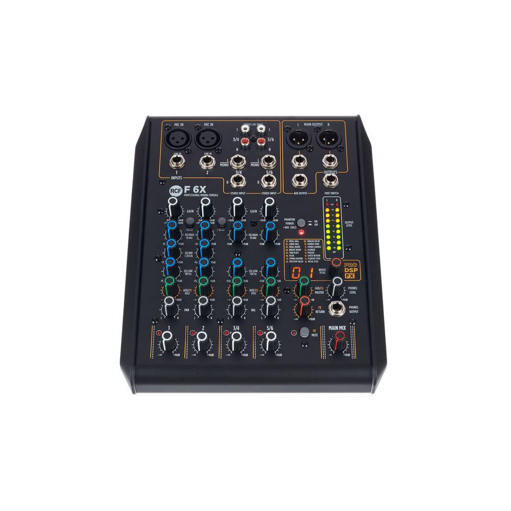 RCF F 6X 6-kanaals mengpaneel
