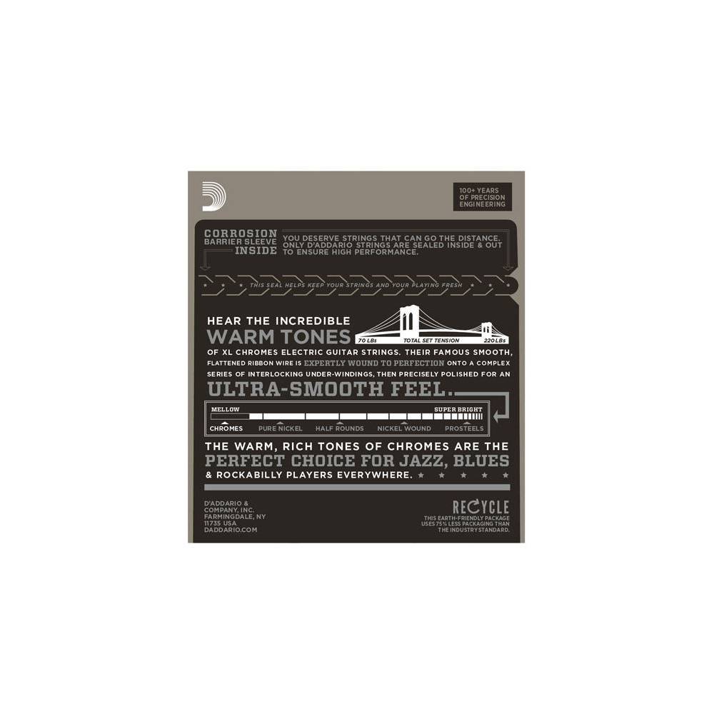 Daddario ECG24 flatwound snarenset voor elektrische gitaar