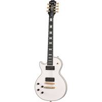 Epiphone Matt Heafy Origins Les Paul Custom 7-String LH Bone White linkshandige 7-snarige elektrische gitaar met koffer
