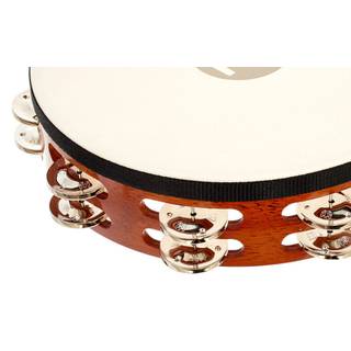 Meinl TAH2AB Traditional Goat-Skin Wood Tambourine, Steel