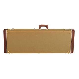 Fender G&G Deluxe Strat/Tele Hardshell Case Tweed Red Poodle Plush koffer voor Stratocaster en Telecaster