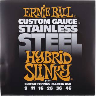 Ernie Ball 2247 Stainless Steel Hybrid Slinky snarenset