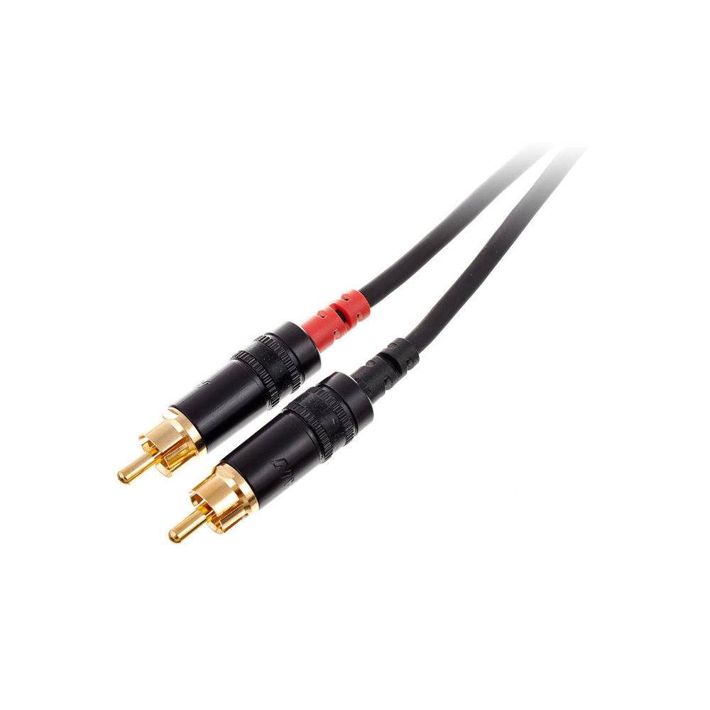 Cordial CFY1.5WCC Intro verloopkabel 3.5mm TRS jack - 2x RCA 1.5m zwart