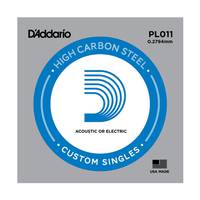 D'Addario PL011 Plain Steel Single 011