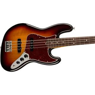 Fender American Professional II Jazz Bass 3-Tone Sunburst RW elektrische basgitaar met koffer