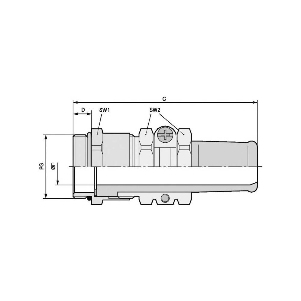 Lapp PG21 wartel metaal