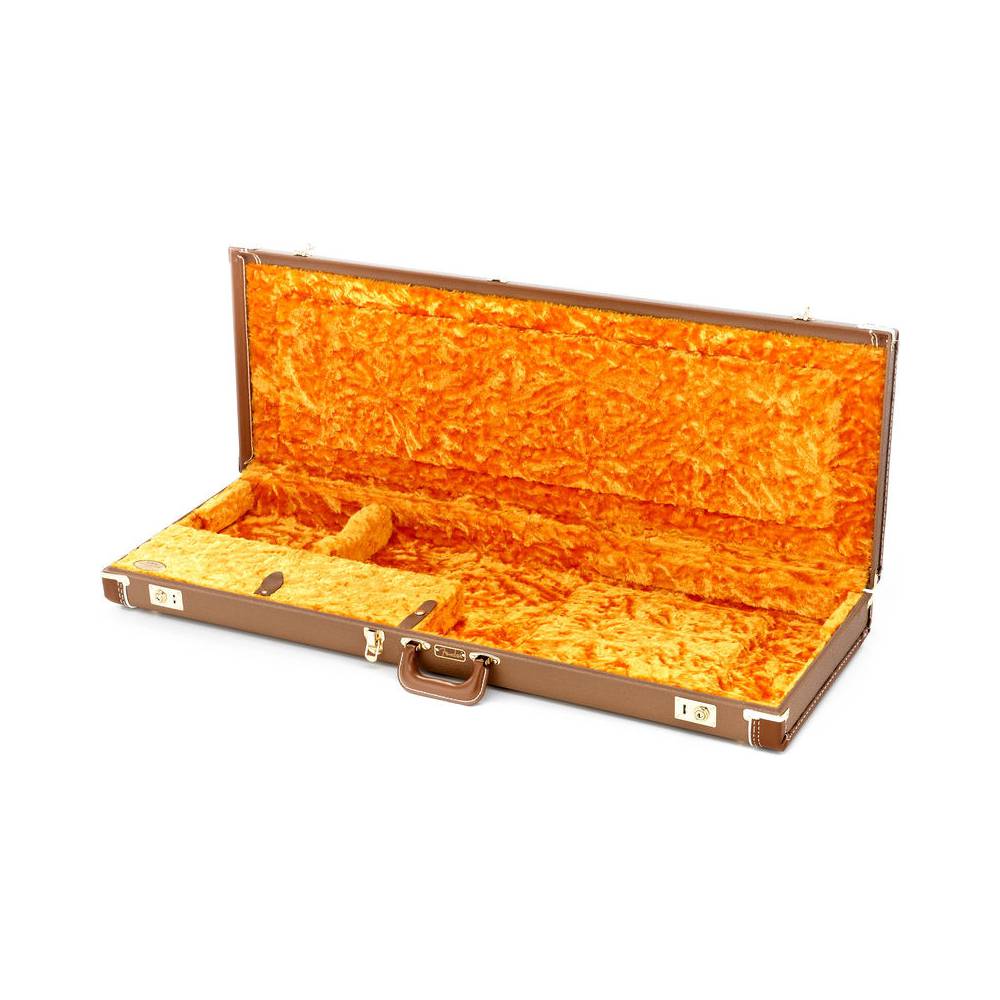 Fender koffer voor Jazzmaster en Jaguar bruin-goud