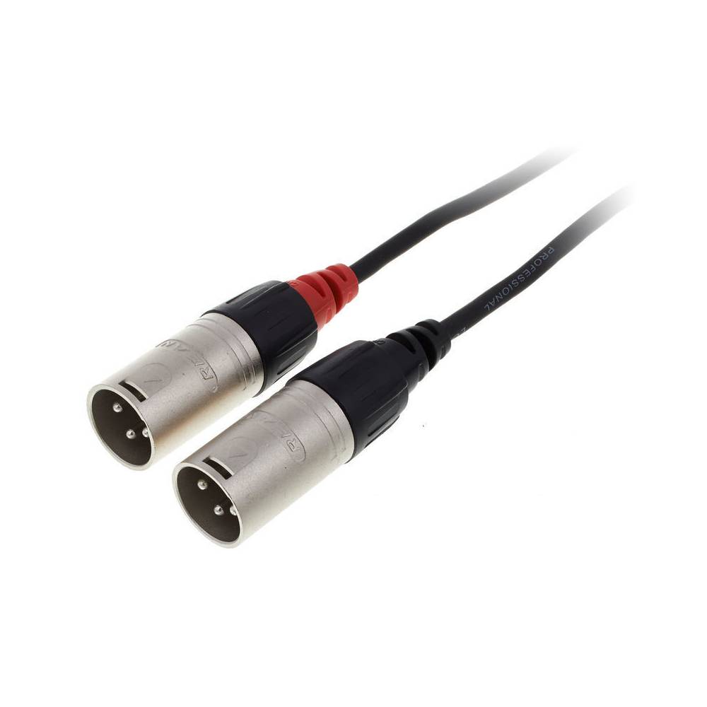 Cordial CFY3WMM-LONG Intro verloopkabel 3.5mm TRS jack - 2x XLR 3m zwart