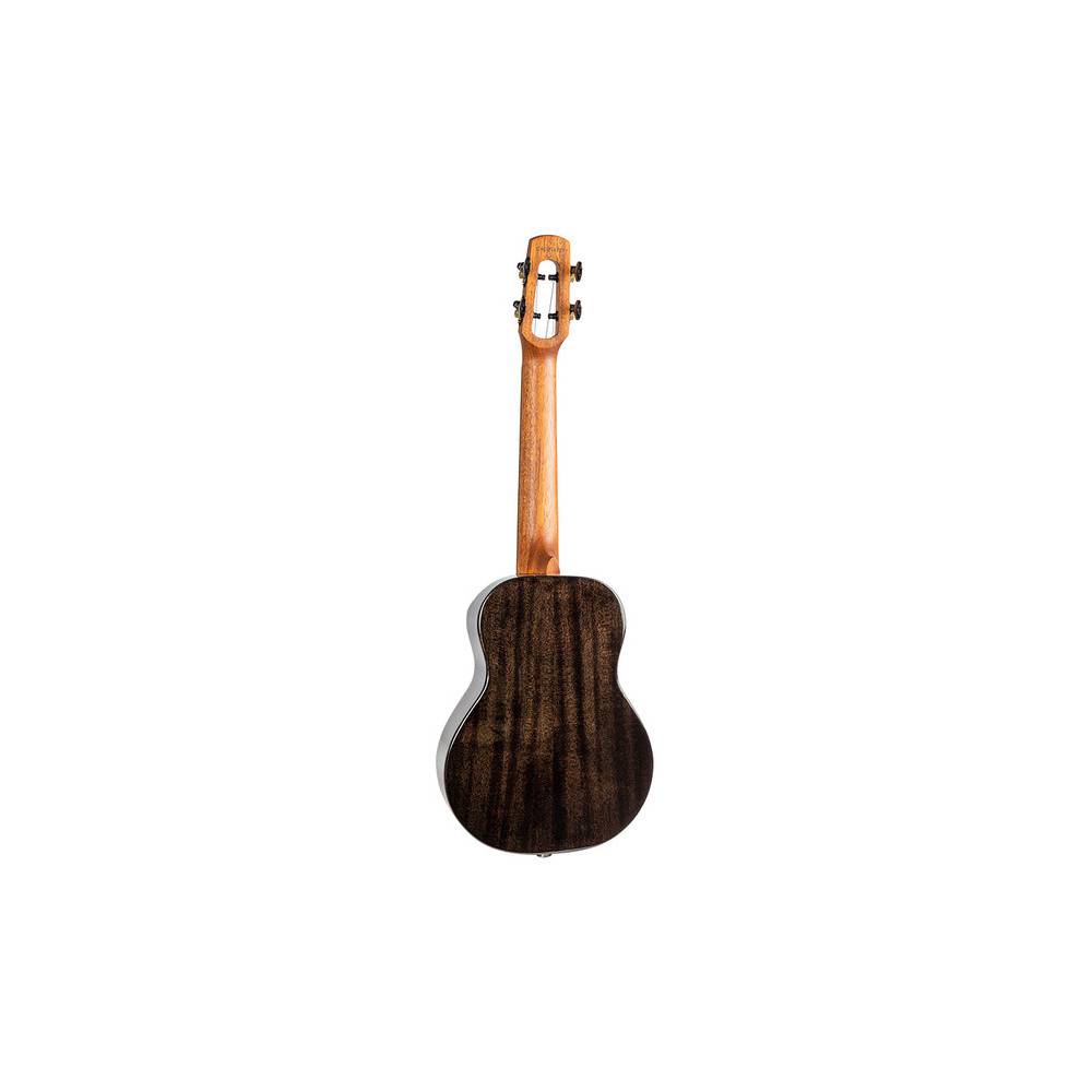 Flight Royal Series Nighthawk Concert Black Stain elektrisch-akoestische concert ukelele met gigbag