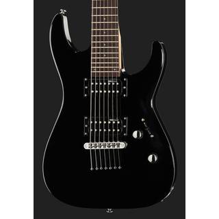 ESP LTD MH-17 Kit Black 7-snarige elektrische gitaar met gigbag