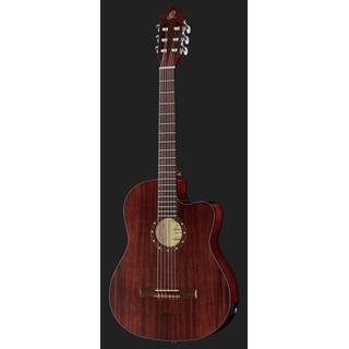 Ortega RCE125MMSN Family Series Full-Size Guitar Mahogany Natural elektrisch-akoestische klassieke gitaar met gigbag