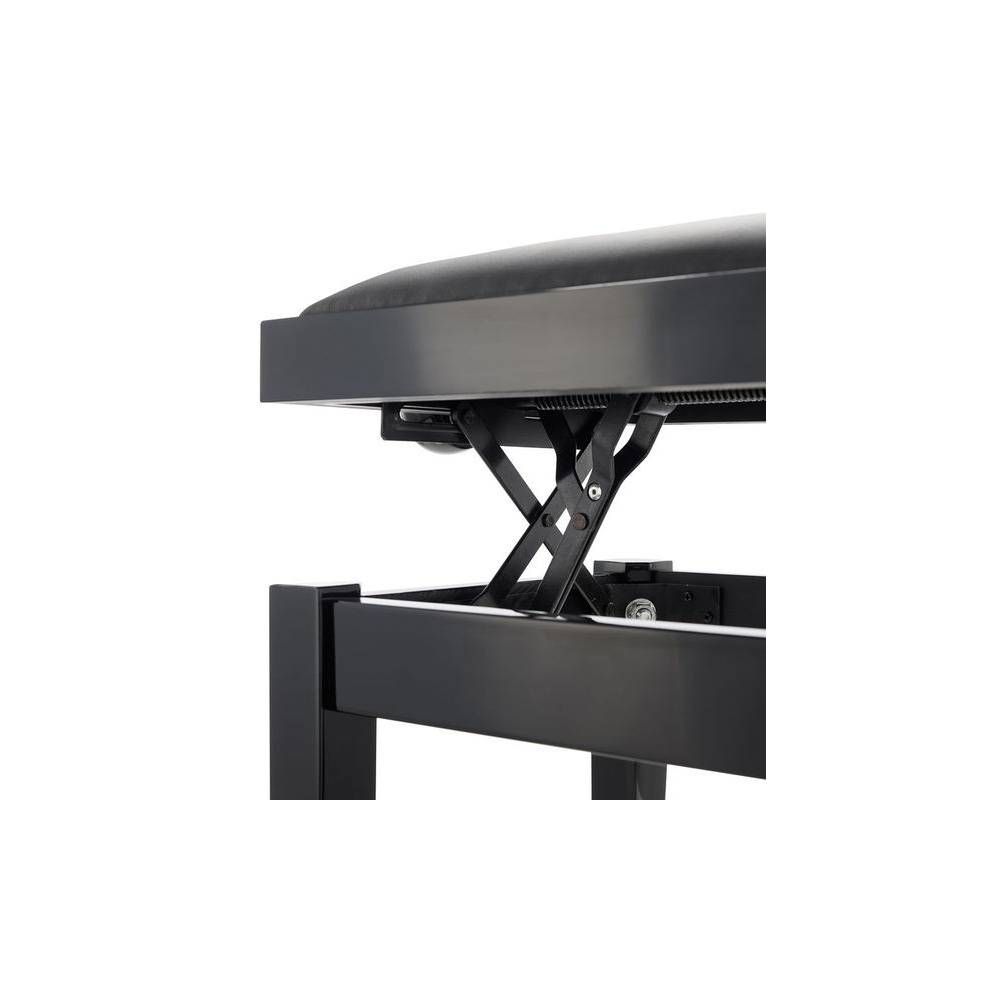 Konig & Meyer 13911 pianobank hooggl. zwart (skai zw. zitting)