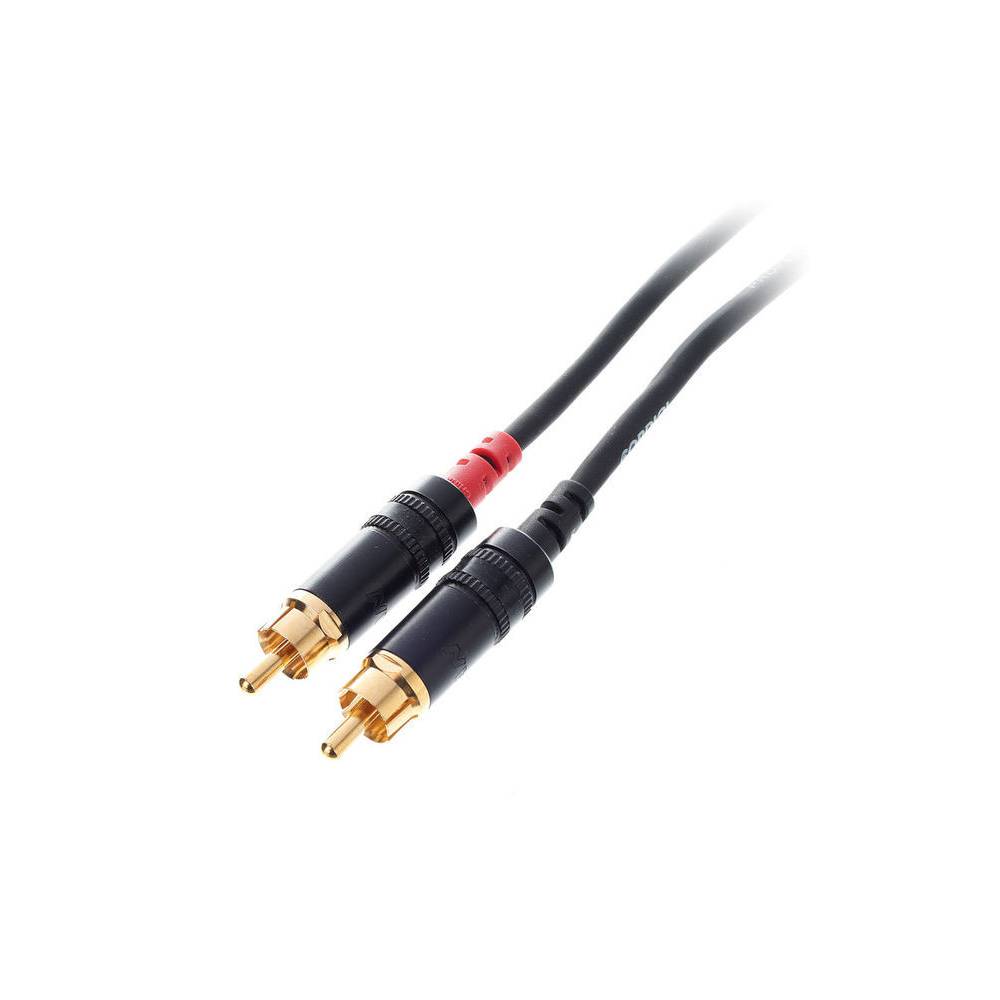 Cordial CFY1.5WCC-LONG Intro verloopkabel 3.5mm TRS jack - 2x RCA 1.5m zwart