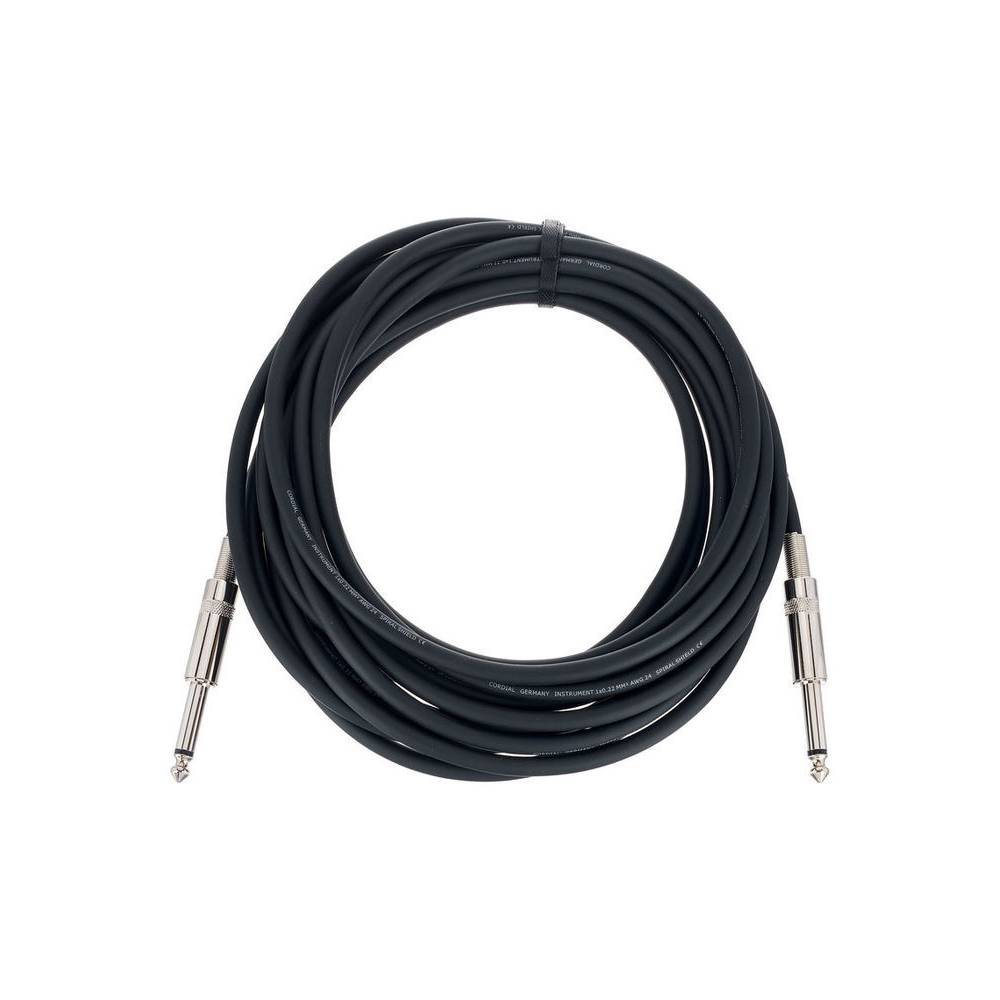 Cordial EI6PP Elements instrumentkabel 2x rechte 6.3mm TS jack - 6m zwart
