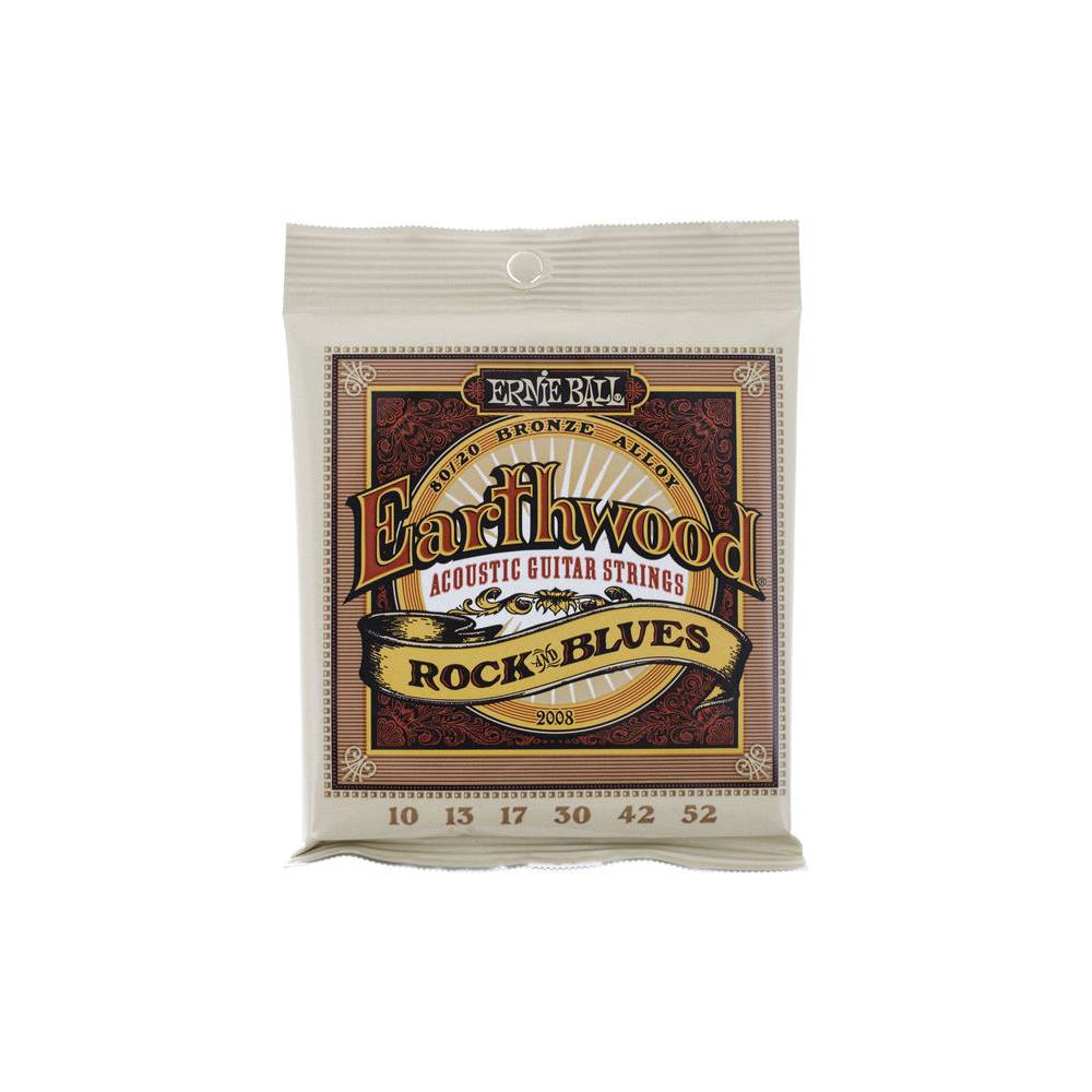 Ernie Ball 2008 Earthwood Rock Blues Acoustic 80/20 Bronze