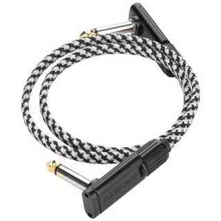 RockBoard Tweed Series Flat Patch Cable Salt&Pepper 60 cm