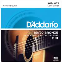 D'Addario EJ11 snarenset voor akoestische western gitaar