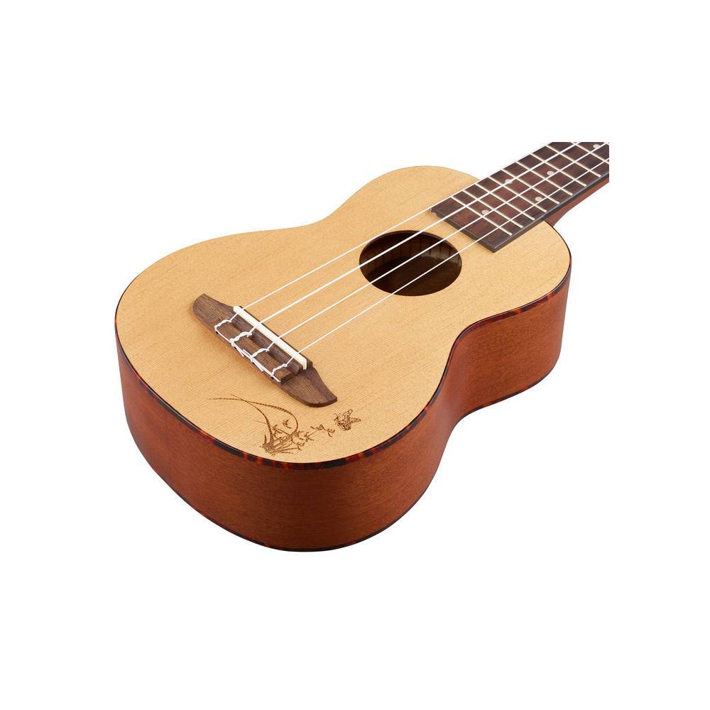 Ortega Bonfire Series RU5-SO sopraan ukelele naturel