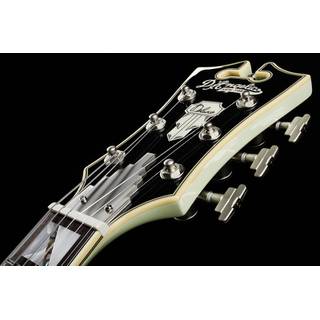 D'Angelico Deluxe SS LE Stairstep Sage semi-akoestische gitaar met koffer