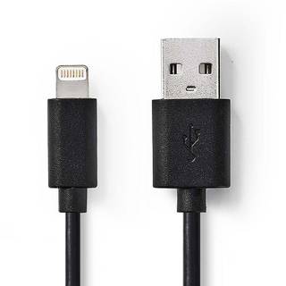 Nedis Oplaadkabel Apple lightning 8-pins naar USB 2m zwart