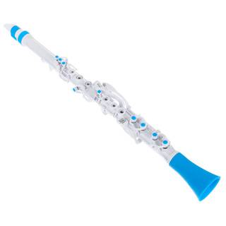 Nuvo Clarineo 2.0 kunststof C-klarinet standaardset wit-blauw