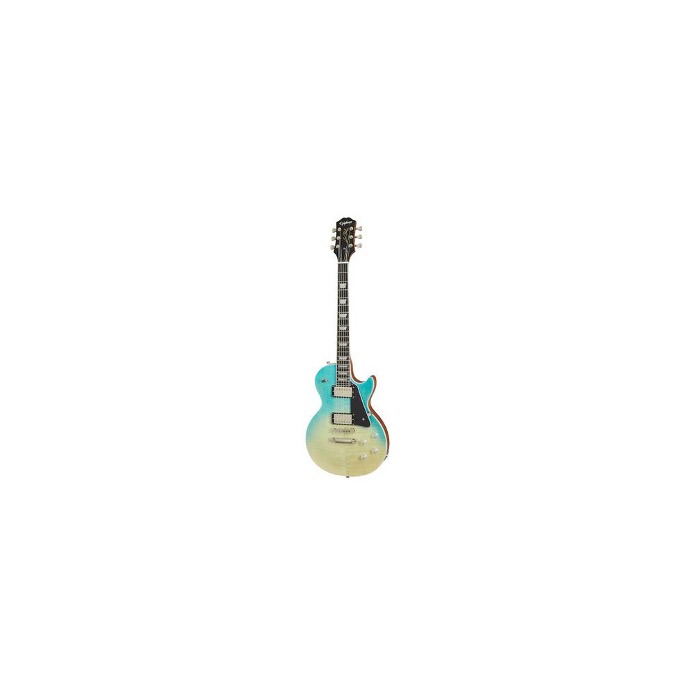 Epiphone Les Paul Modern Figured Caribbean Blue Fade elektrische gitaar