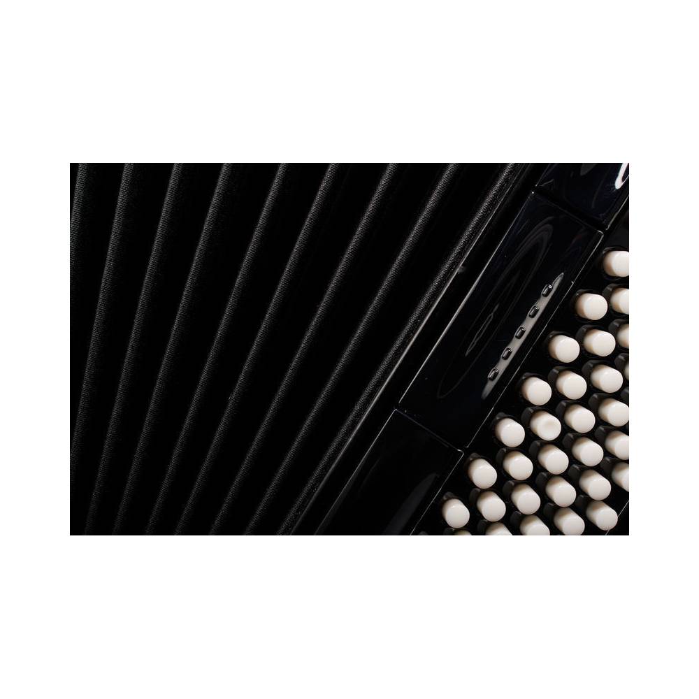 Hohner Amica Forte IV 96 Zwart, Silent Key accordeon